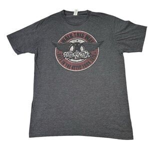 Aerosmith Gray Walk This Way Toys In The Attic Tour 1975 T-Shirt Shirt Large